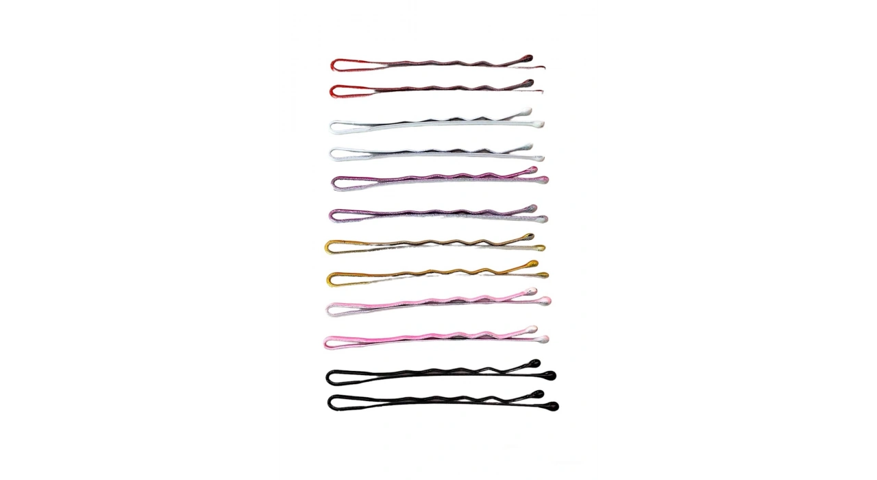 6 Çift Karışık Renk Tel Toka Set