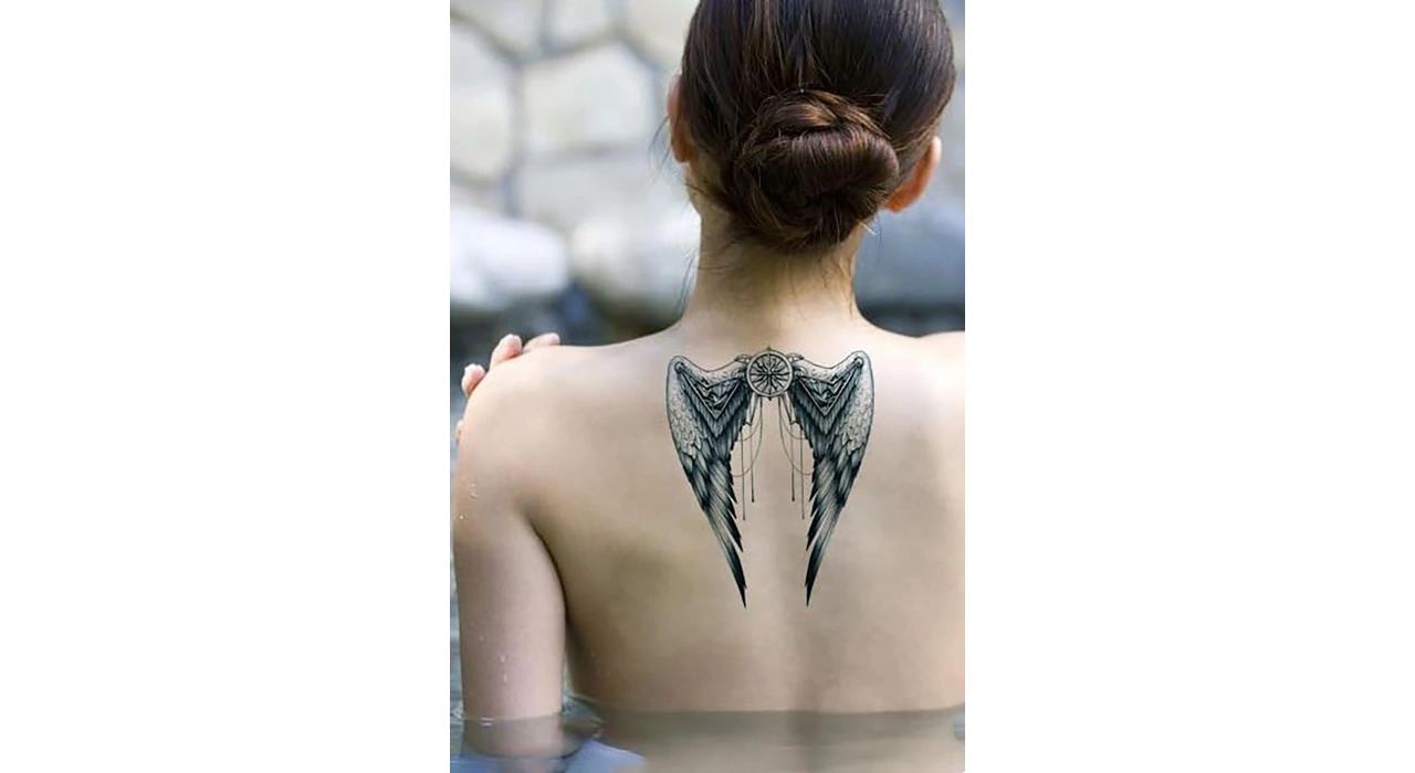 Geçici Melek Kanadı Dövme Tattoo
