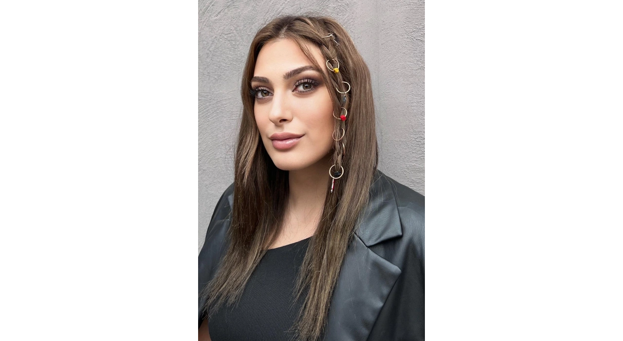 8li Rose Renk Karışık Figürlü Saç Küpesi