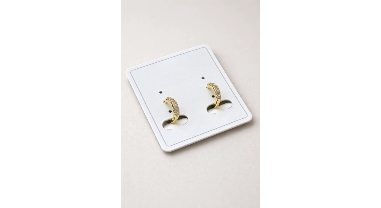 Altın Renk 14K Altın Kaplama Halka Xuping Küpe (Çift)