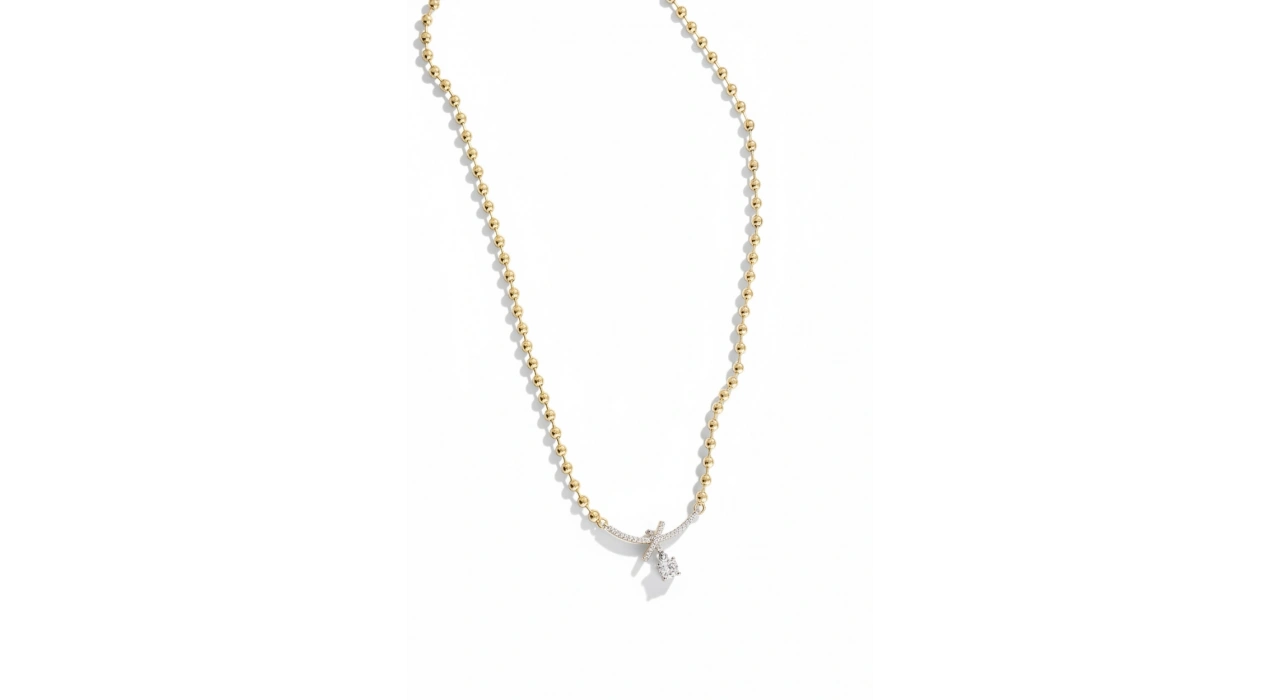 Altın Renk 14k Altın Kaplama Tasarım Kolye