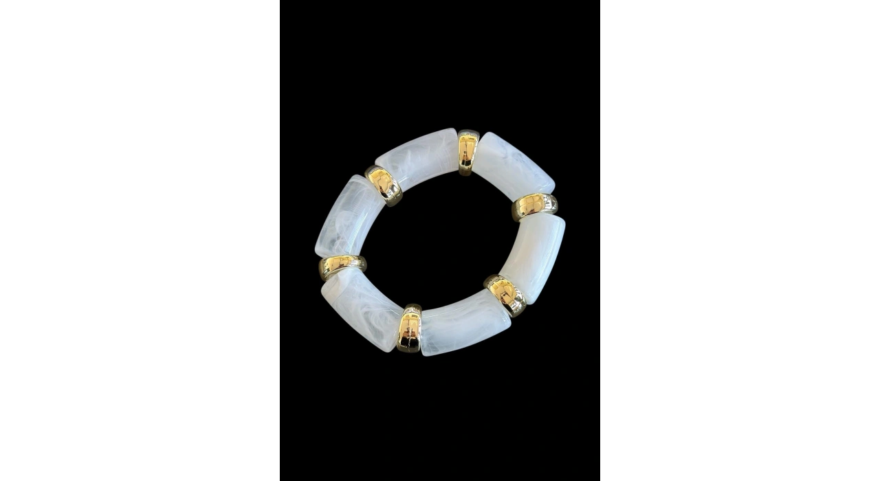 Beyaz Renk Boncuklu Bileklik