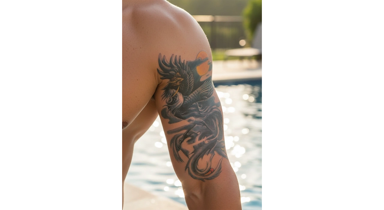 Geçici Anka Kuşu Dövme Tattoo