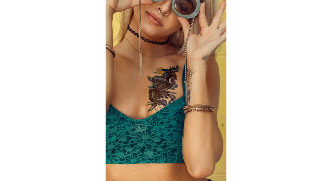 Geçici Anka Kuşu Dövme Tattoo