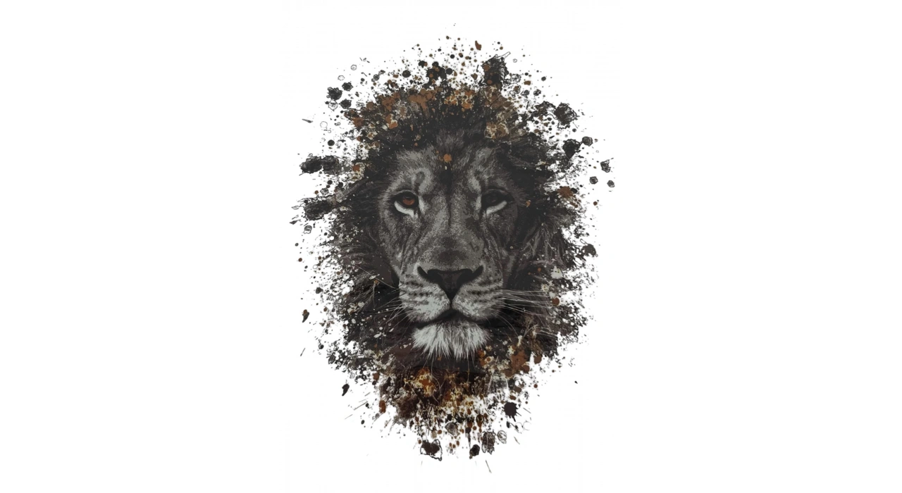 Geçici Aslan Figürlü Dövme Tattoo