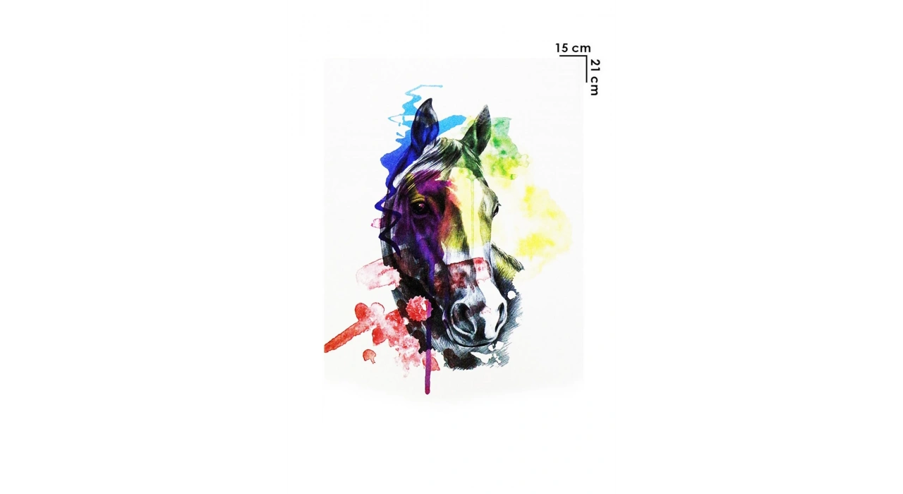 Geçici At Kafası Dövme Tattoo