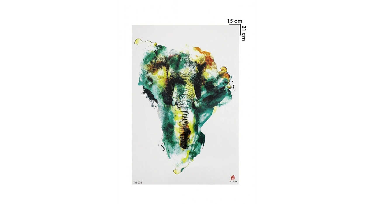 Geçici Fil Dövme Tattoo