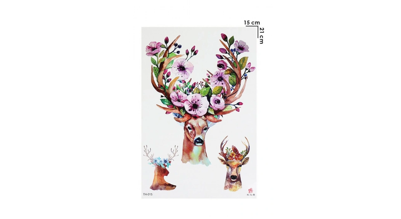 Geçici Geyik Dövme Tattoo