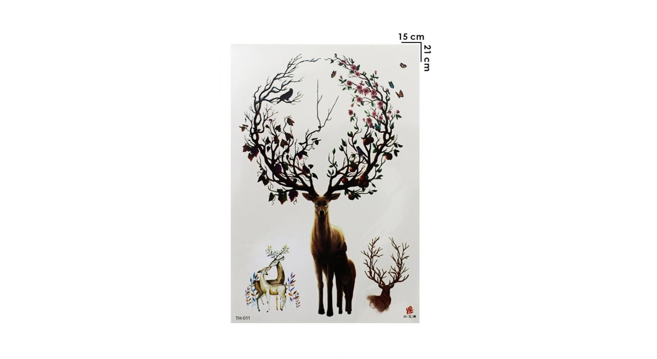 Geçici Geyik Dövme Tattoo