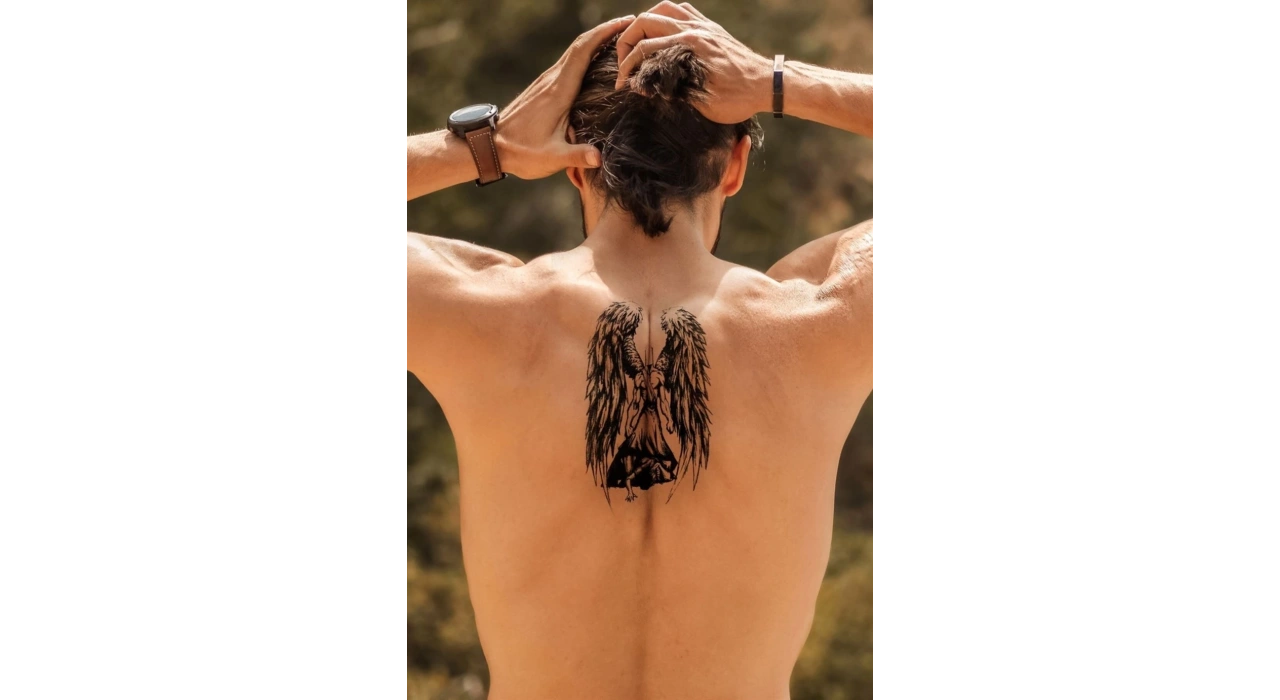 Geçici Kanatlı Savaşçı Dövme Tattoo