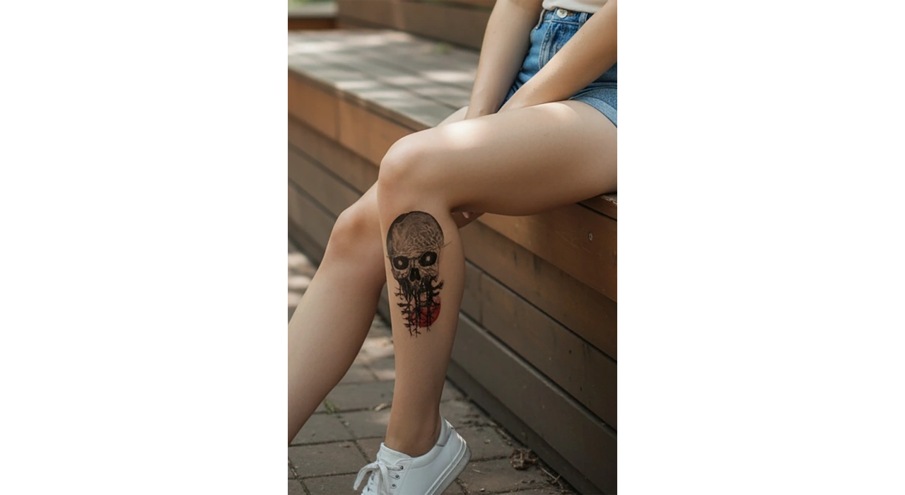 Geçici Kurukafa Dövme Tattoo