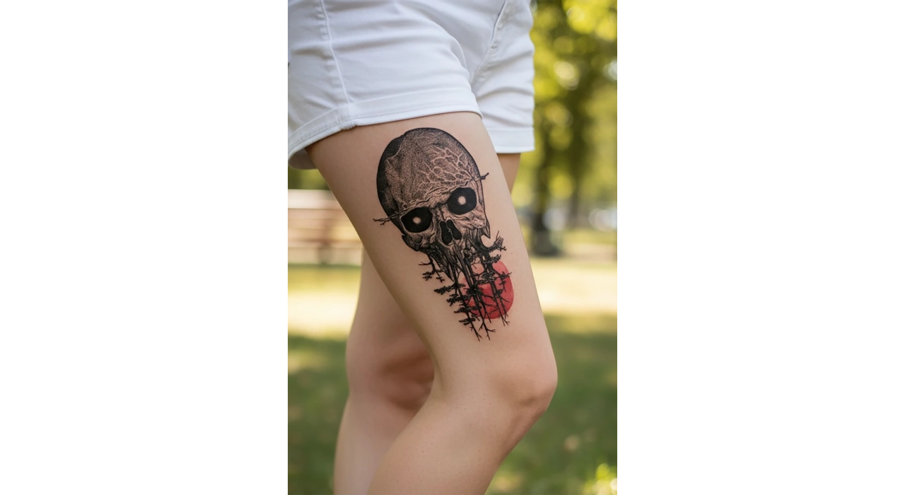 Geçici Kurukafa Dövme Tattoo