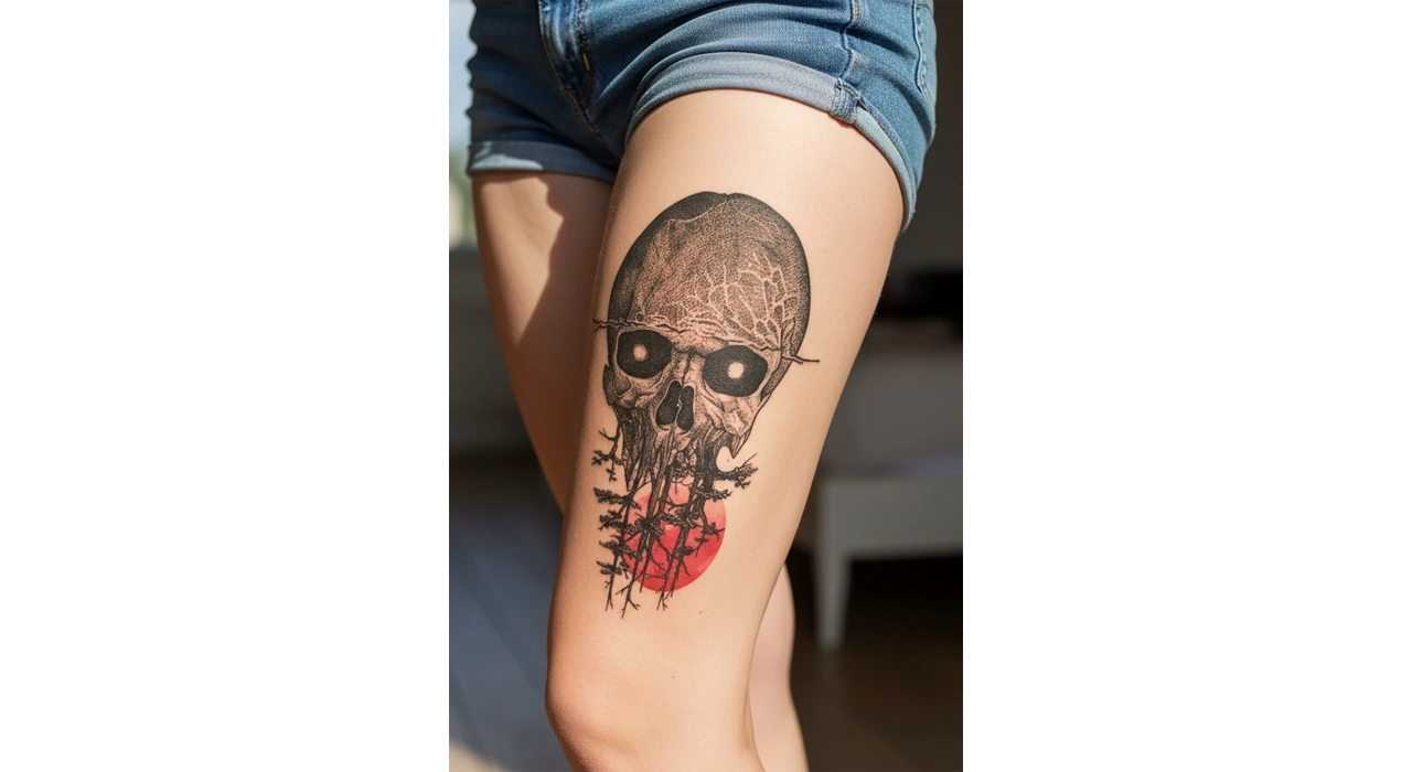 Geçici Kurukafa Dövme Tattoo