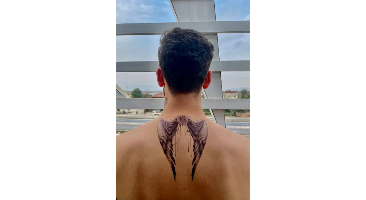 Geçici Melek Kanadı Dövme Tattoo