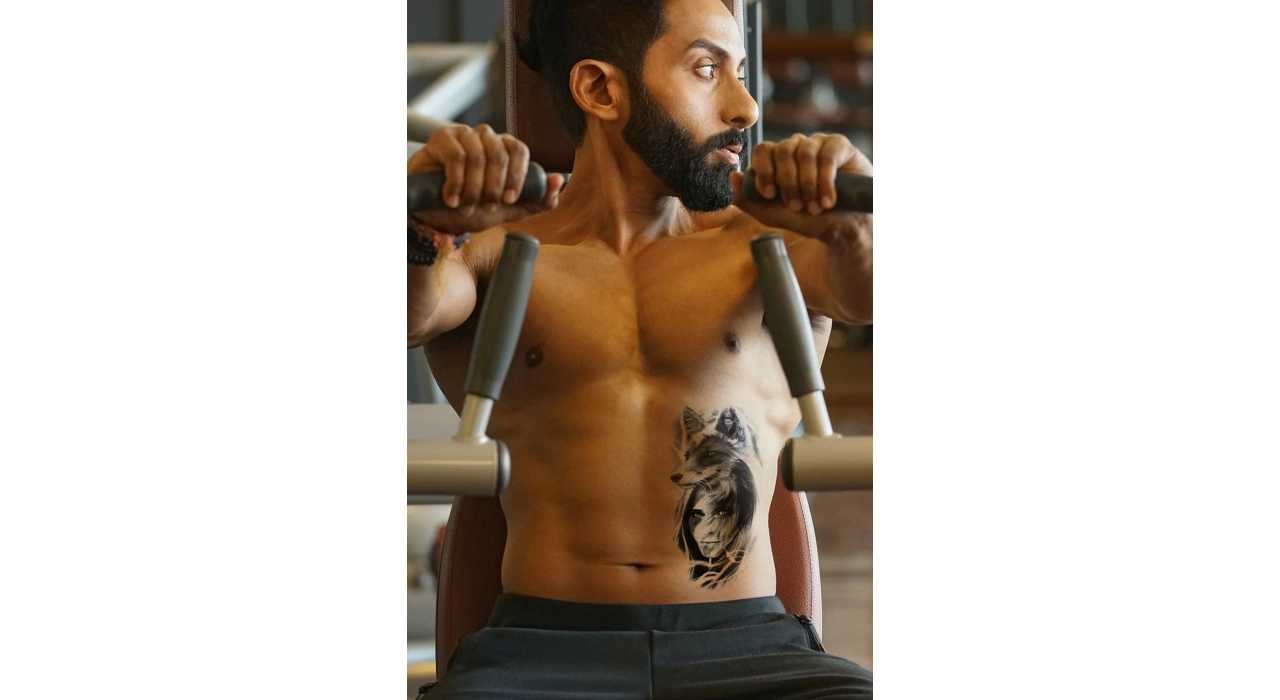 Geçici Tilki ve Kadın Dövme Tattoo