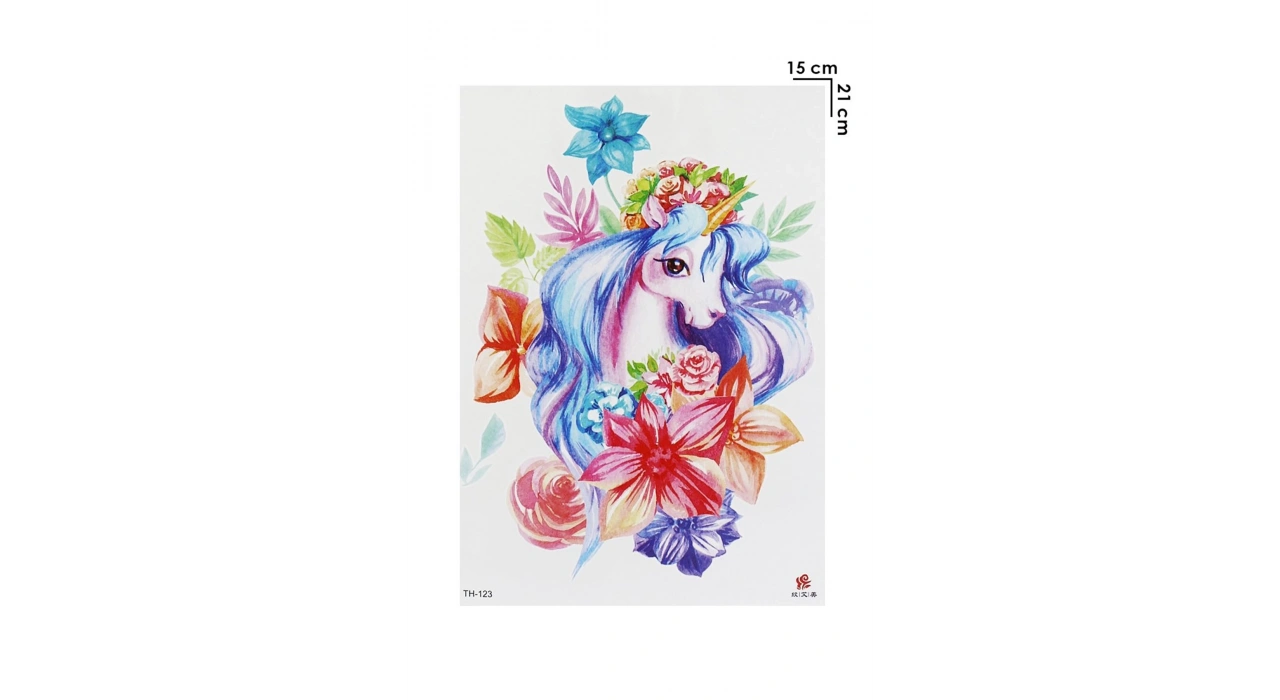 Geçici Unicorn Dövme Tattoo