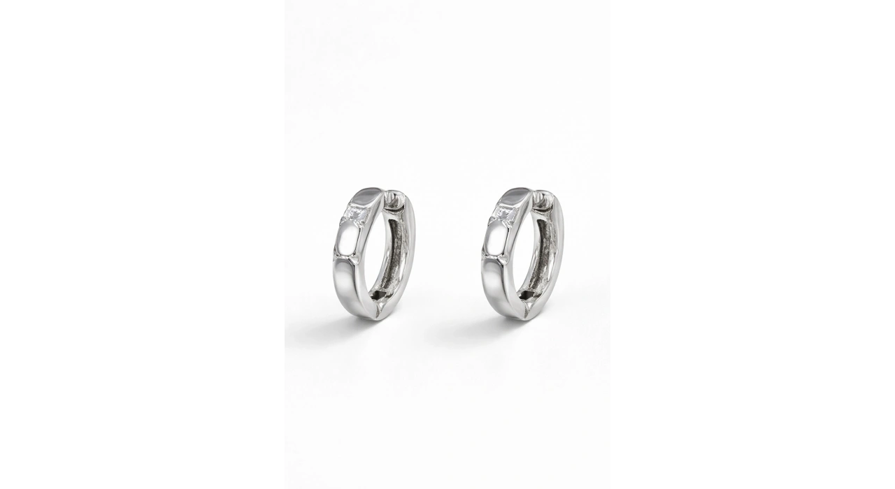 Gümüş Renk Çelik Xupıng VİP Küpe