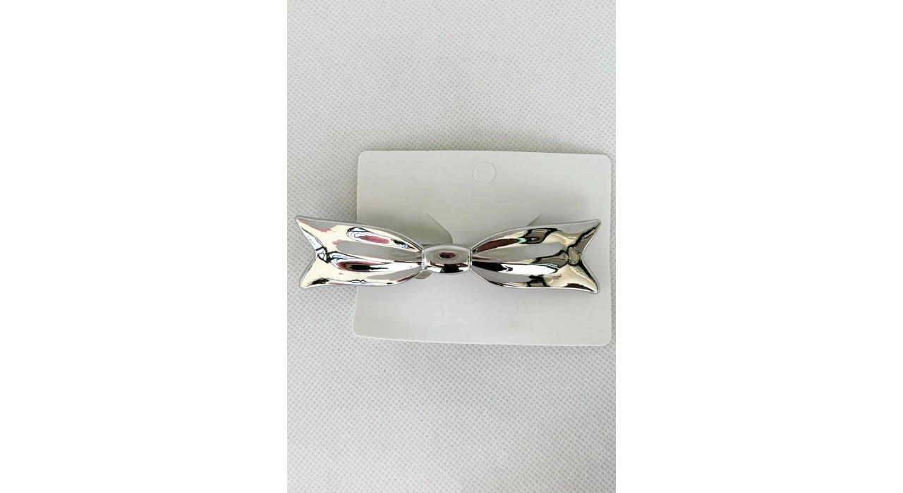 Gümüş Renk Fiyonk Figürlü Metal Otomat Toka