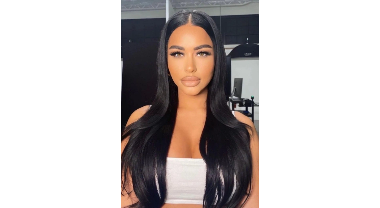 Isıya Dayanıklı Yarımay Çıt Çıt Saç - Ht1 - Siyah-60 Cm - 110 gr 2 Adet Yan Çıt Çıt Saç