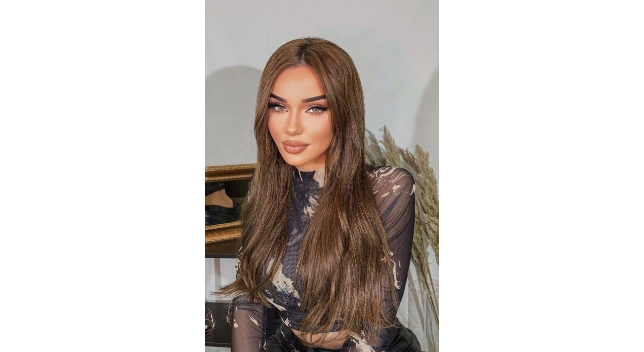 Isıya Dayanıklı Yarımay Çıt Çıt Saç - SH6D- Fındık Kahve - Düz - 60 Cm - 110 Gr (Pınar)