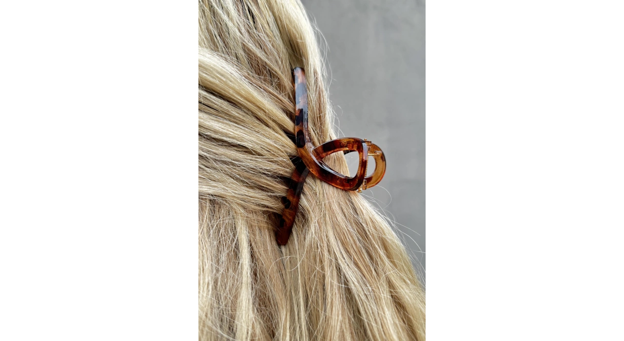 Kahverengi Leopar Desenli Mandal Toka