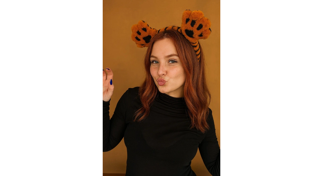 Kahverengi Pati Figürlü Peluş Taç