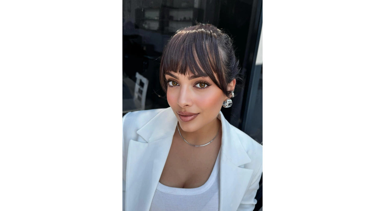 Kahverengi Uzun Kenarlı Seyrek Takma Kahkül