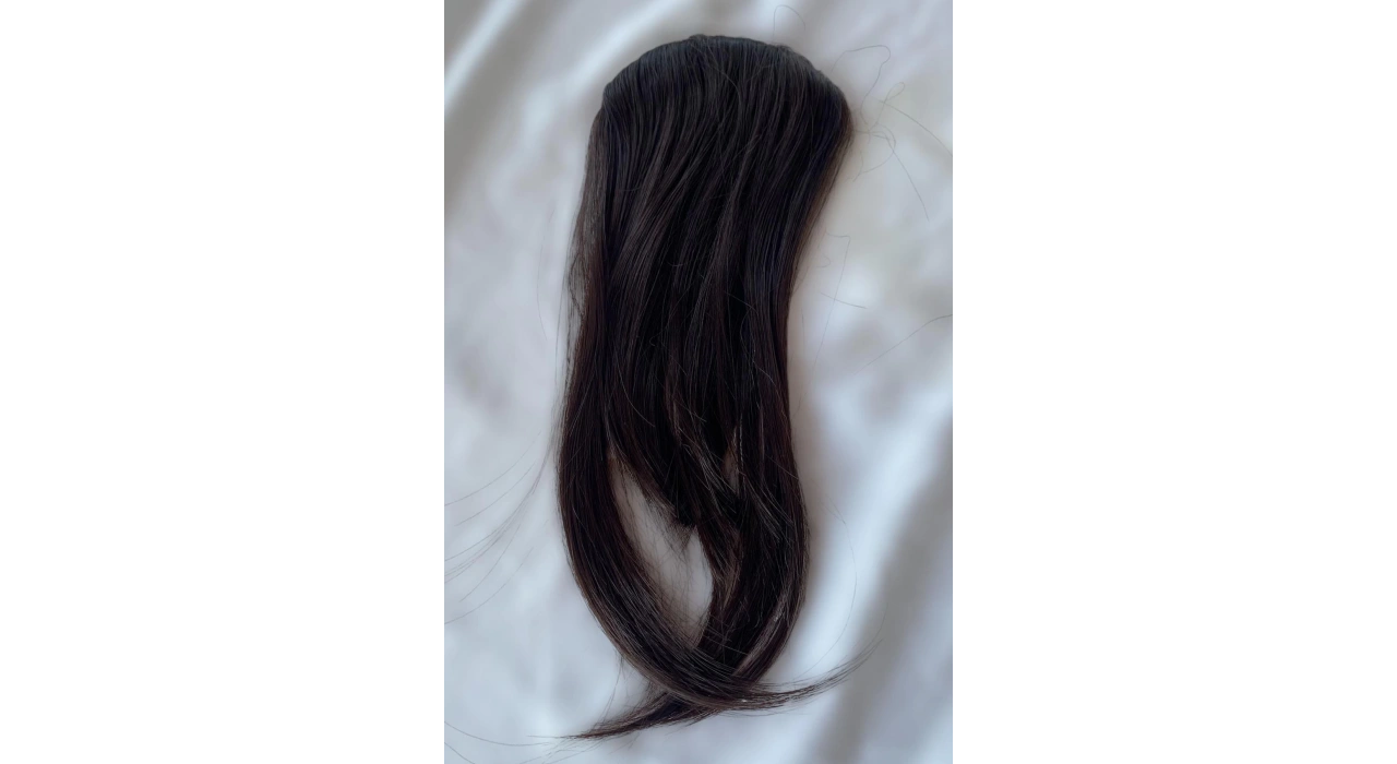 Kahverengi Uzun Kenarlı Seyrek Takma Kahkül