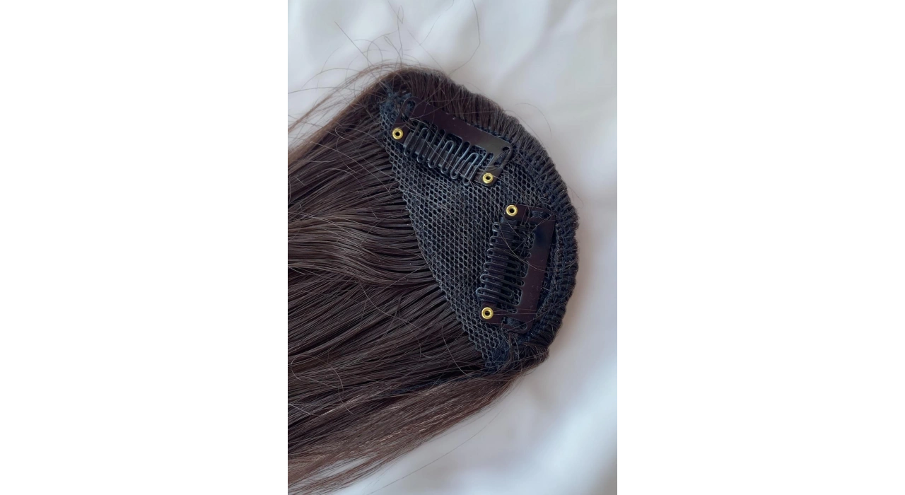 Kahverengi Uzun Kenarlı Seyrek Takma Kahkül