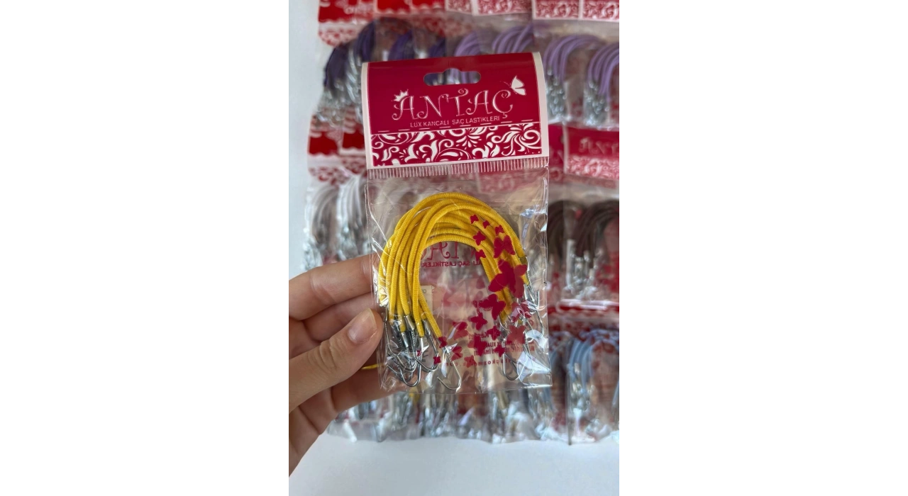 Karışık Renk Kancalı Lastik Toka Set