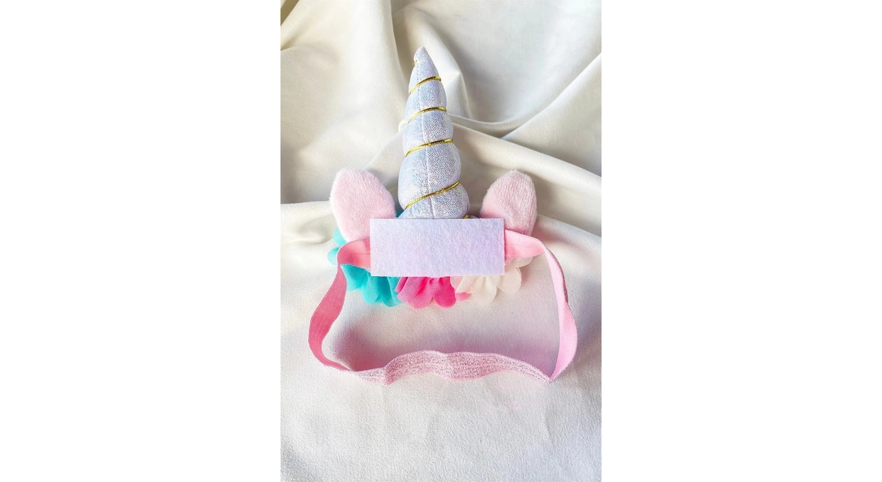 Karışık Renk Unicorn Figürlü Çocuk Saç Bandı