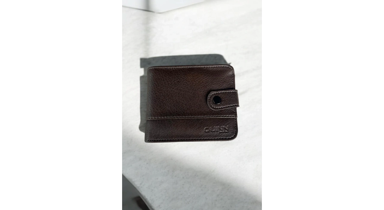 Koyu Kahve Renk Deri Erkek Cüzdan