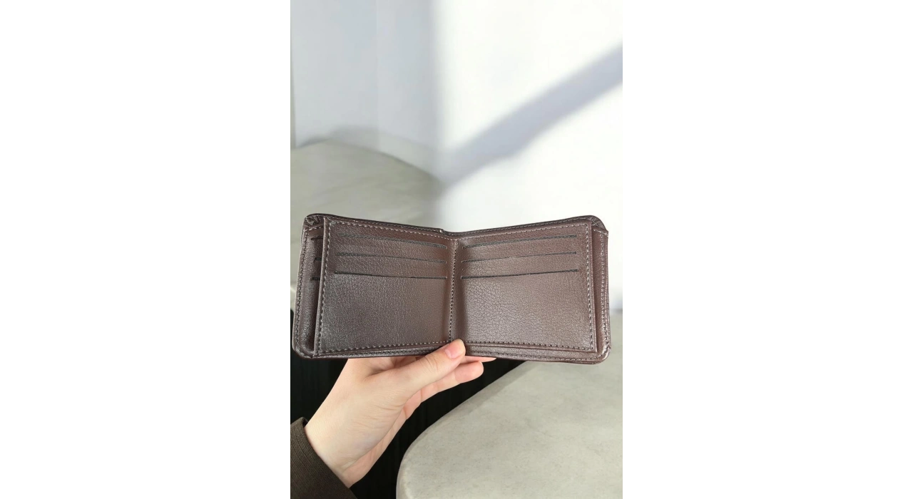 Koyu Kahve Renk Deri Erkek Cüzdan