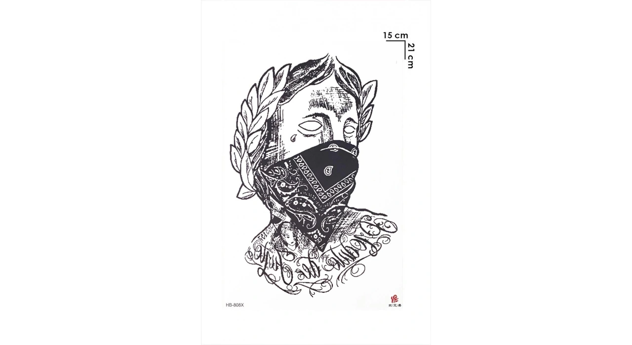 Mitoloji Heykel Geçici Dövme Tattoo