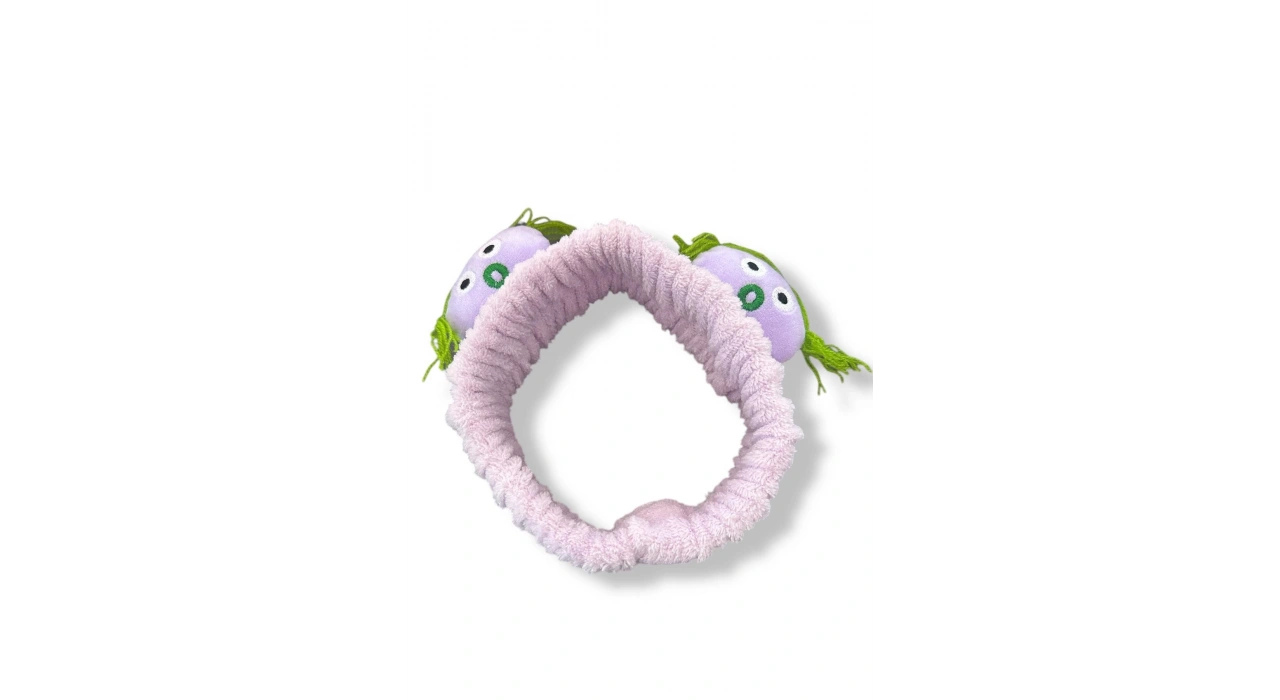 Mor Renk Canavar Figürlü Peluş Saç Bandı