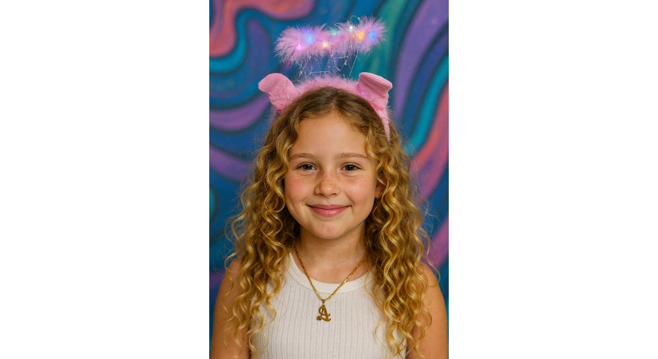 Pembe Renk Melek Figürlü Işıklı Taç