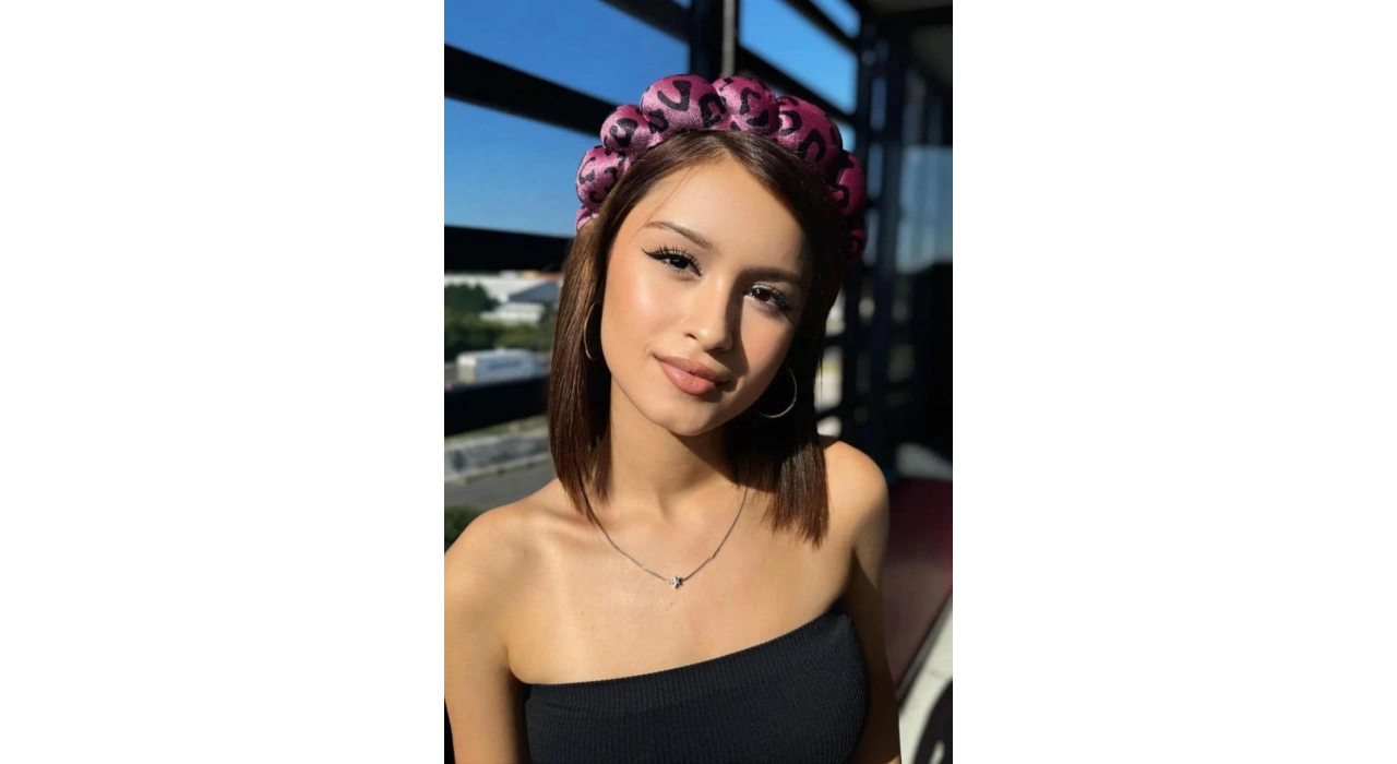 Pembe Renk Spa Saç Bandı Havlu Taç