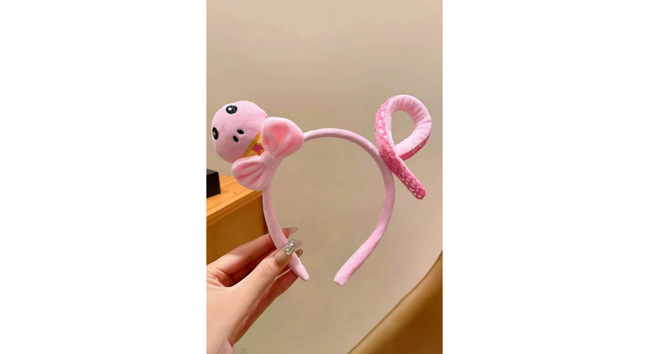 Pembe Renk Yılan Figürlü Taç