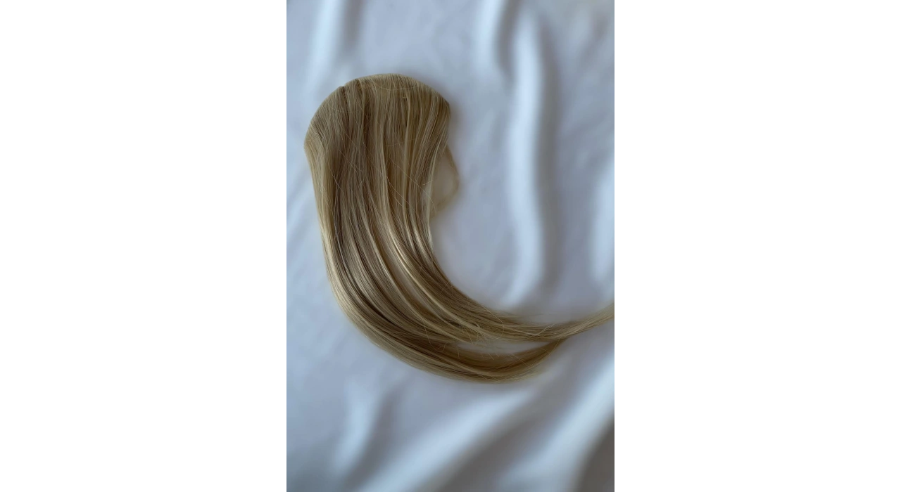 Sarı Renk Uzun Kenarlı Seyrek Takma Kahkül