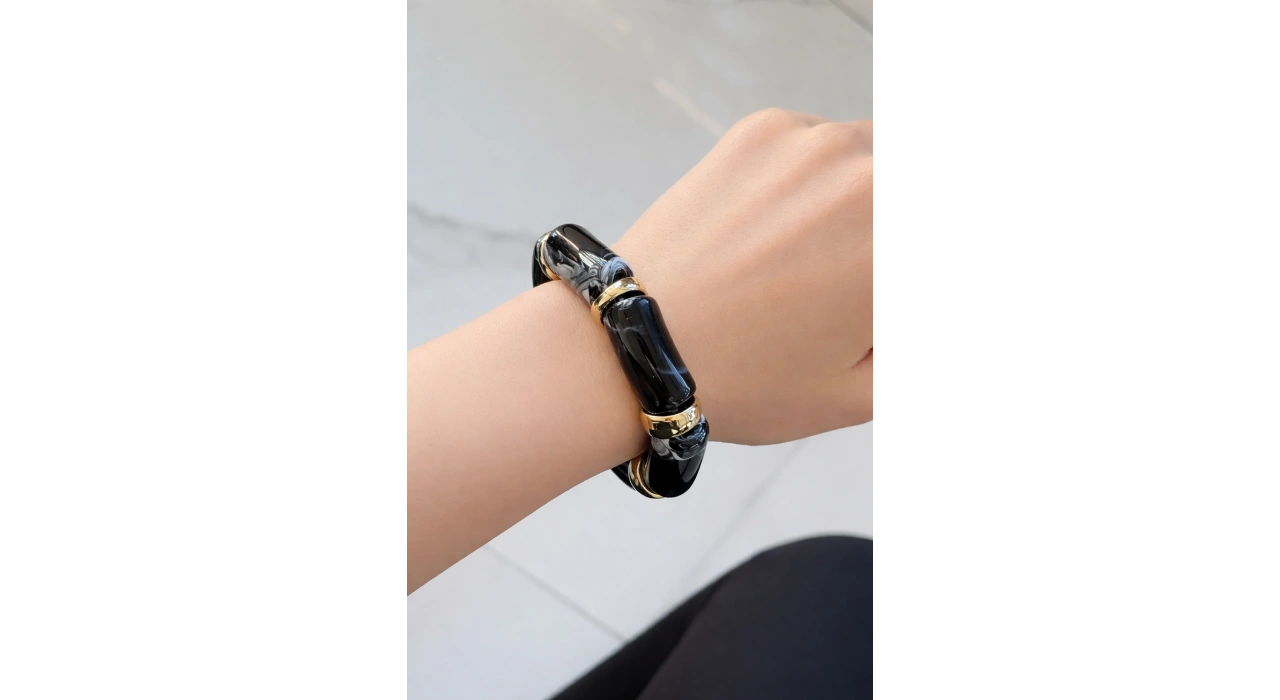 Siyah Renk Boncuklu Bileklik