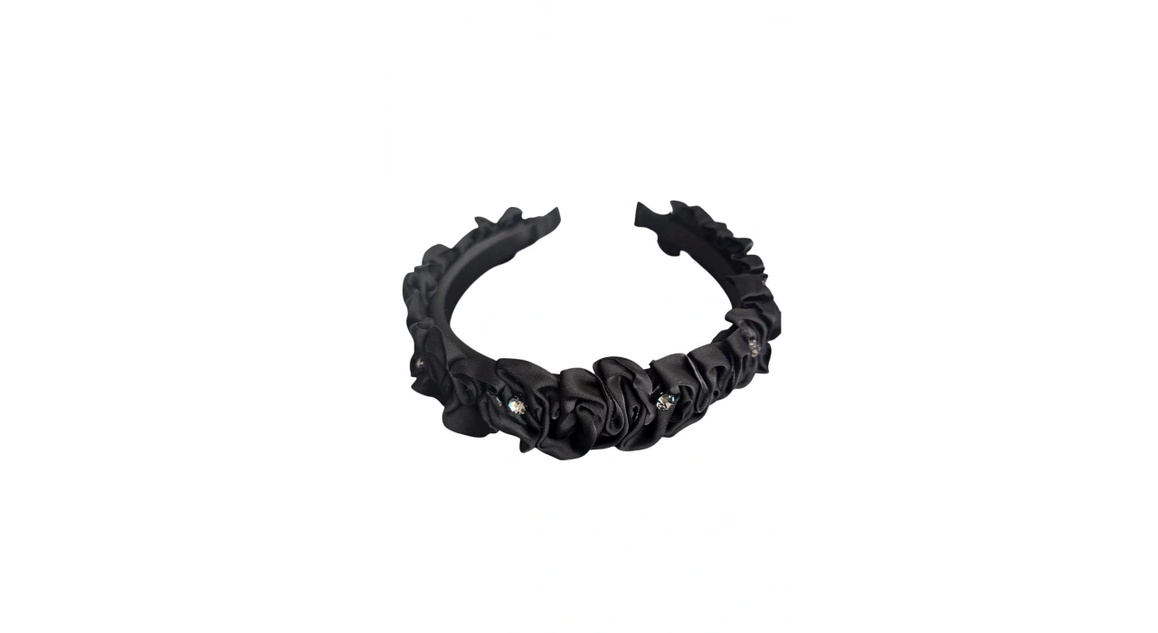 Siyah Renk Taş Detaylı Taç