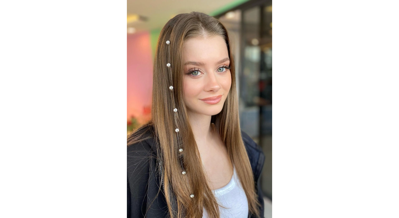 Taş Detaylı Çıtçıtlı Saç Aksesuarı