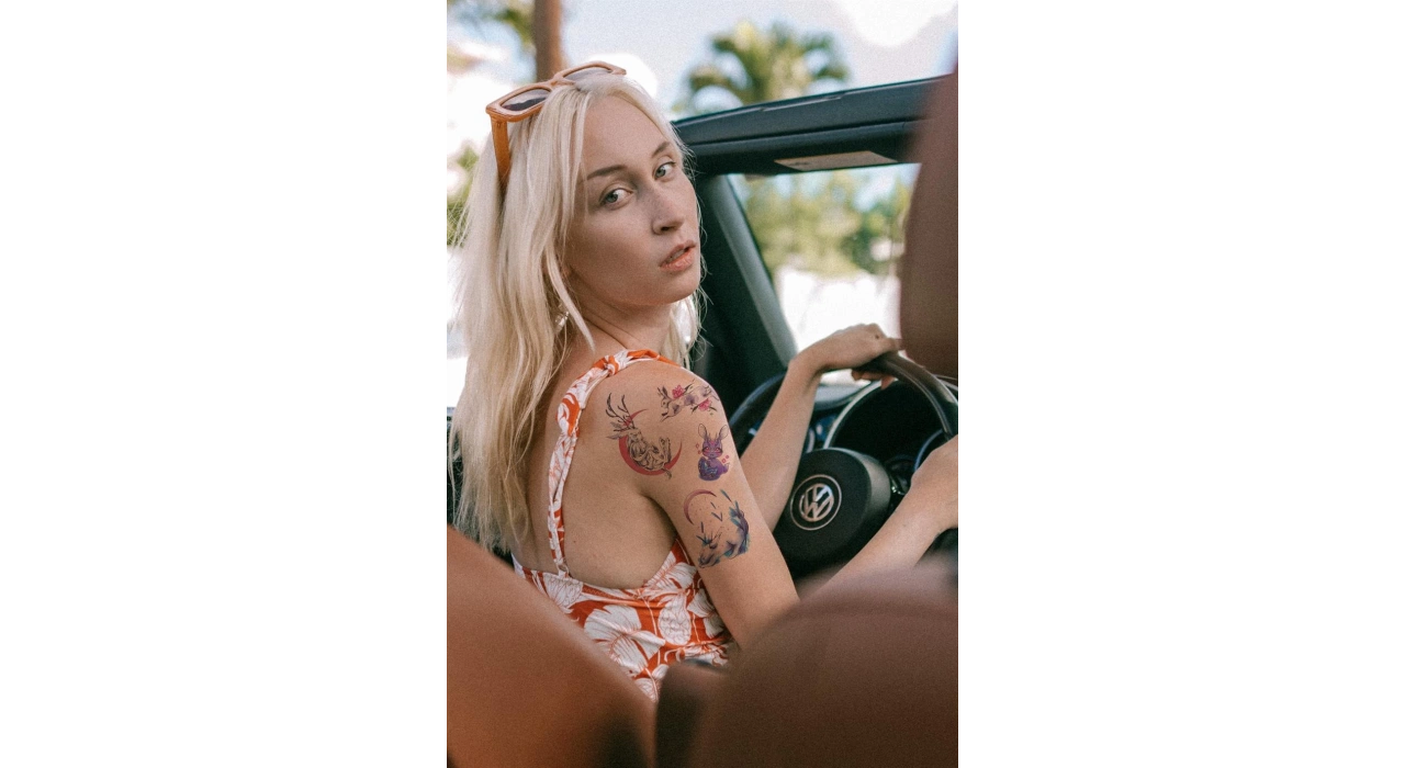 Tavşan Modelli Geçici Dövme Tattoo