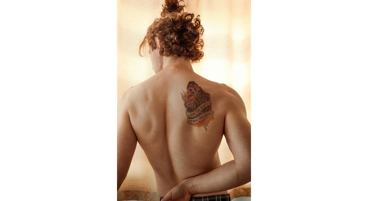 Vahşi Ayı Geçici Dövme Tattoo