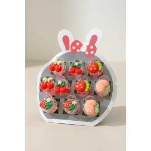 10lu Karışık Figürlü Mini Mandal Toka Set