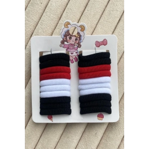 10lu Karışık Renk Lastik Toka Set