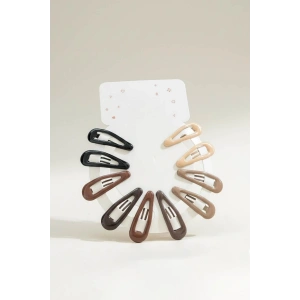 10lu Karışık Renk Yan Toka Set