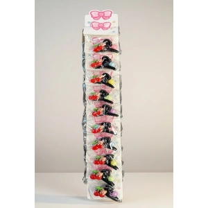 10lu Siyah Renk Kiraz Figürlü Mini Çocuk Mandal Toka Set