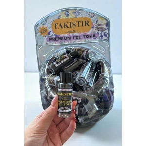 100lü Siyah Renk Kutulu Tel Toka Set