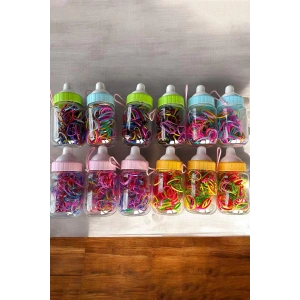 12li Biberon Figürlü Perma Lastik Toka